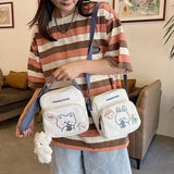 Women Mini Cartoon Print Shoulder Bag Crossbody Handbag