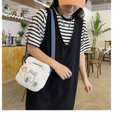 Women Mini Cartoon Print Shoulder Bag Crossbody Handbag