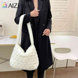 Soft Plush Shopper Bag for Women Fluffy Casual Handbag