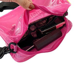 Kids See-Through Cross-Body Bag Letter Print Square Bucket Beach Bag