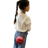 Kids Shoulder Bag PU Leather Cross-Body Pack Metal Chain Strap