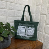 Books Print Canvas Shoulder Bag Tote Reusable Beach Bag