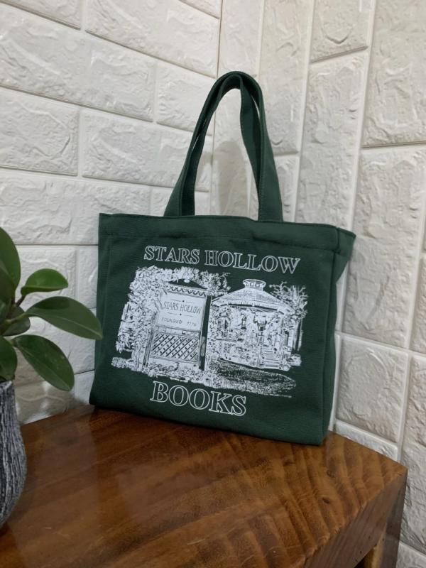 Books Print Canvas Shoulder Bag Tote Reusable Beach Bag
