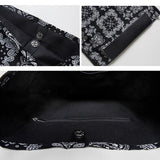 Bohemian Open Soft Vintage Shoulder Bag, High Capacity Shopping Bag