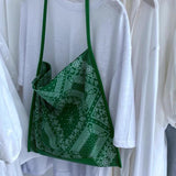 Bohemian Open Soft Vintage Shoulder Bag, High Capacity Shopping Bag