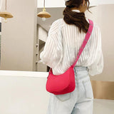 Solid Female Shoulder Handbag Casual Nylon Ladies Messenger Bag
