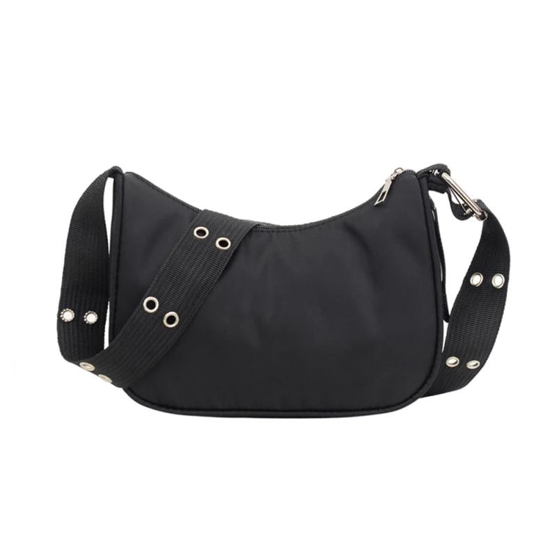 Solid Female Shoulder Handbag Casual Nylon Ladies Messenger Bag