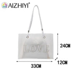 Vintage Women 2pcs Composite Bags Large Capacity Tote Handbags