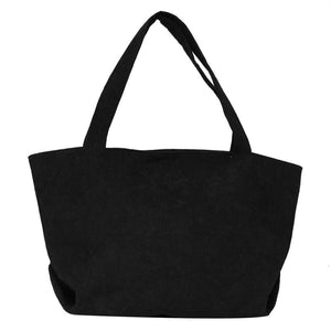 Vintage Corduroy Shoulder Bag Women Winter Solid Handbag for Shopping Travel