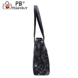 Vintage Women Tote Bag Shoulder Handbag Multi-Functional High PU Leather