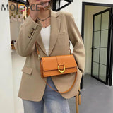 Vintage Flap Messenger Handbag Women PU Leather Shoulder Bag