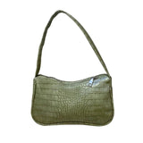 Crocodile Pattern Women Underarm Bag PU Leather Ladies Shoulder Tote Purse Handb