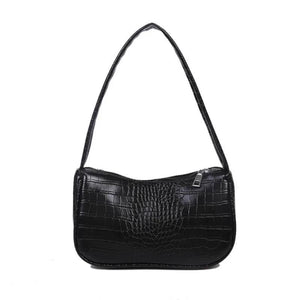 Crocodile Pattern Women Underarm Bag PU Leather Ladies Shoulder Tote Purse Handb