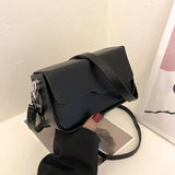 Square Shoulder Crossbody Bag with Wide Strap for Women