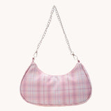 Nylon Shoulder Totes Solid Women Shopping Shoulder Bags
