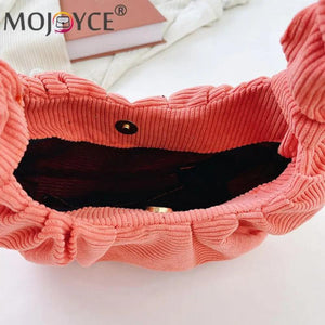 Corduroy Armpit Bags for Women, Small Underarm Handbags