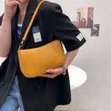 Women PU Shoulder Underarm Bag Casual Solid Small Purse Handbags
