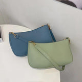 Women PU Shoulder Underarm Bag Casual Solid Small Purse Handbags