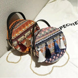 Summer Tassel Tote Messenger Cross Body Shoulder Bag