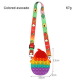 Avocado Crossbody Purse Funny Bubble Sensory Toy