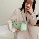 2Pcs Women Butterfly Chain Shoulder Bags Casual Underarm Bag Ladies Handbags