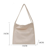 Large Capacity Soft Tote Bag Women's Leather Handbag