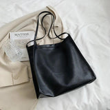 Large Capacity Soft Tote Bag Women's Leather Handbag