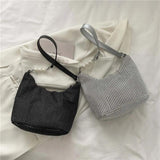 Women Rhinestones Handbags Lady Diamonds Shoulder Bag Crystal Tote