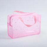 PVC Transparent Cosmetic Bag Clear Makeup Waterproof Zipper Beauty Case
