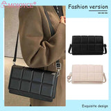 Plaid Ladies Hand Bag Lightweight Portable Soft Underarm Bag