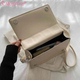 Plaid Ladies Hand Bag Lightweight Portable Soft Underarm Bag