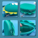 Dinosaur Crossbody Bag Kids Silicone Shoulder Pouch