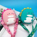 Dinosaur Crossbody Bag Kids Silicone Shoulder Pouch