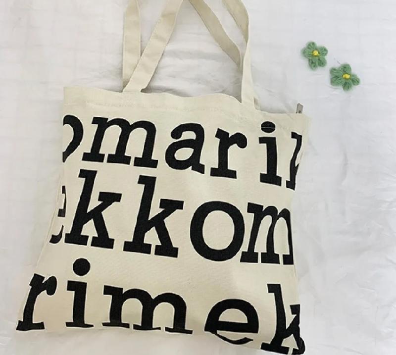 Women Alphabet Canvas Shoulder Bags Female Casual Tote Handbags