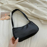 Purple PU Leather Women Underarm Bag Small Shoulder Bags