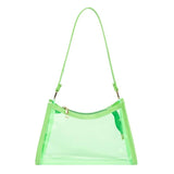 Candy-color Transparent Underarm Bag Jelly Bag Shoulder Bag Handbag