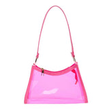 Candy-color Transparent Underarm Bag Jelly Bag Shoulder Bag Handbag