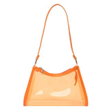 Candy-color Transparent Underarm Bag Jelly Bag Shoulder Bag Handbag