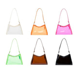 Candy-color Transparent Underarm Bag Jelly Bag Shoulder Bag Handbag