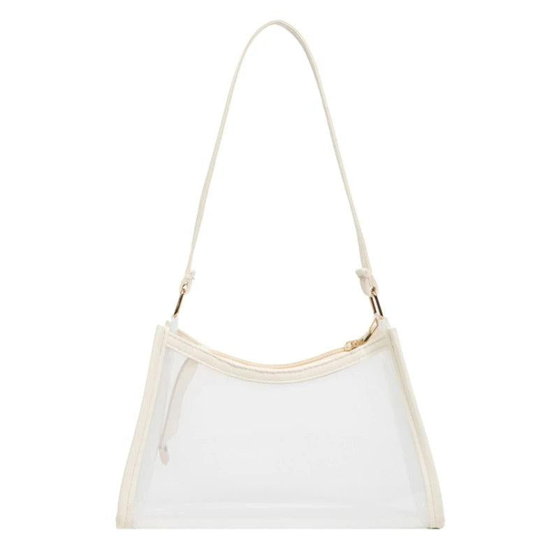 Candy-color Transparent Underarm Bag Jelly Bag Shoulder Bag Handbag