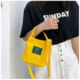 Small Bucket Bag Canvas Tote for Women Handbags