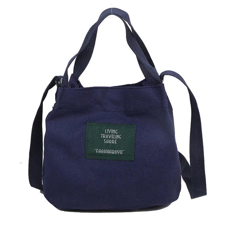 Small Bucket Bag Canvas Tote for Women Handbags