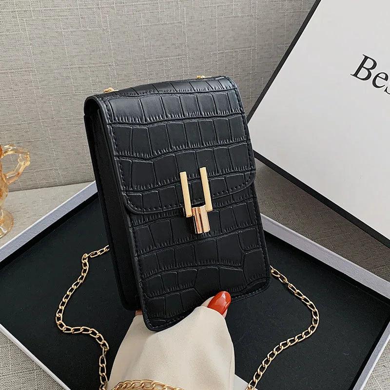Women Shoulder Bag Small Phone Bag Chains Mini Handbag Chains Crossbody Bag