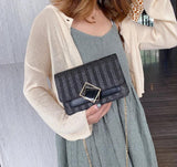 Small Square Bag Women's Handbag PU Leather Chain Mobile Phone Purse Shoulder Ba