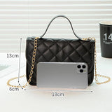 Women Chain Shoulder Crossbody Bag Embroidery Handbags