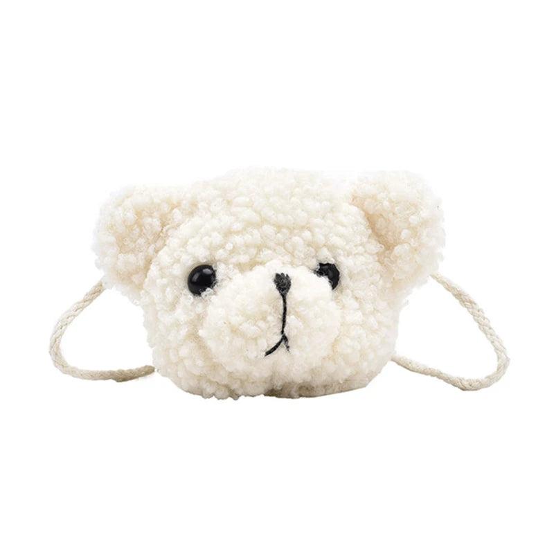Autumn Fur Crossbody Bag Soft Warm Plush Bear Handbag Women