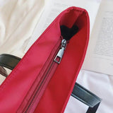 Chinese Character Embroidery Shoulder Bag for Women