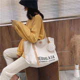 Canvas Shoulder Bags Large Capacity Lady Casual Tote Bag