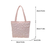Quilted Rhombus Pattern Shoulder Handbag