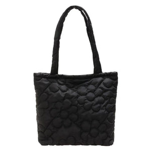Quilted Rhombus Pattern Shoulder Handbag